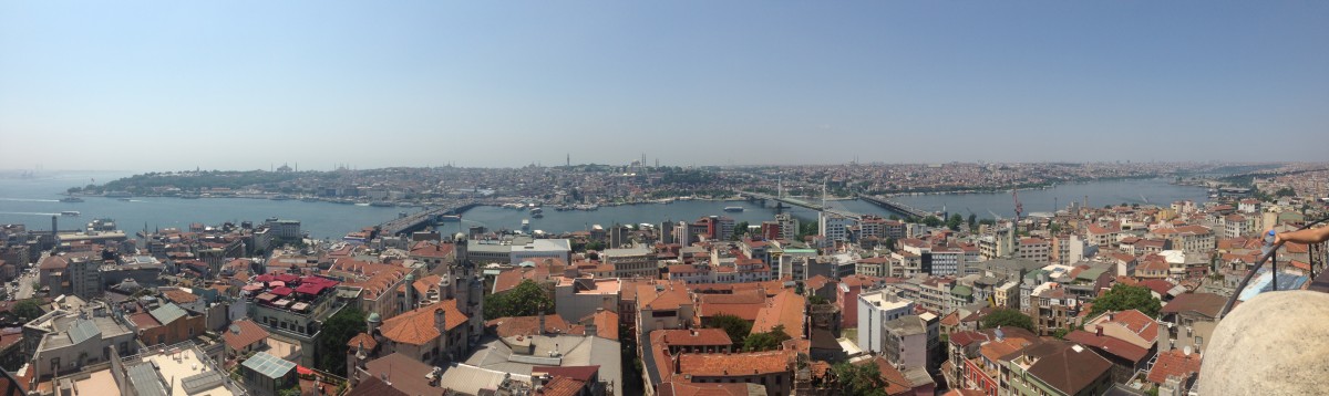 Wereldstad Istanbul vanaf de Galatatoren